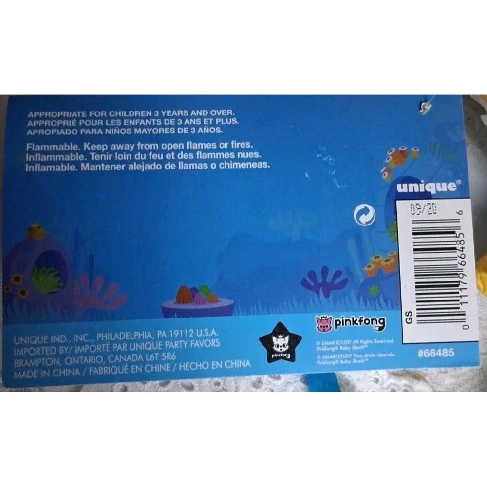 Nickelodeon Baby Shark Large Birthday Party Pinata 20